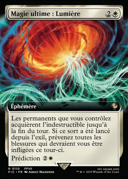 Magie ultime : lumière, carte Magic FIC 110 — extension Final Fantasy Commander