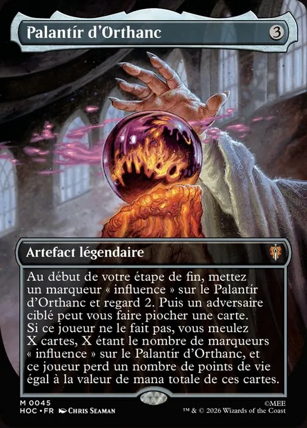 Palantír d'Orthanc, carte Magic HOC 45 — extension The Hobbit Eternal