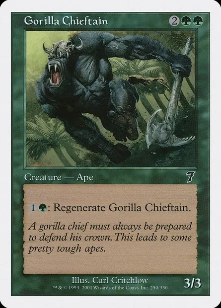 Gorilla Chieftain, Magic card 7ED 250 — Seventh Edition set