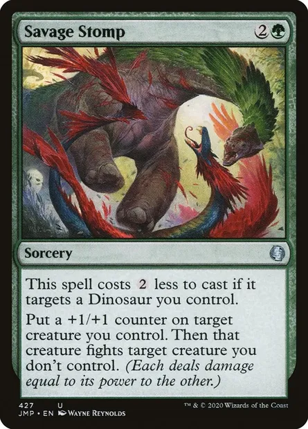 Savage Stomp, Magic card JMP 427 — Jumpstart set