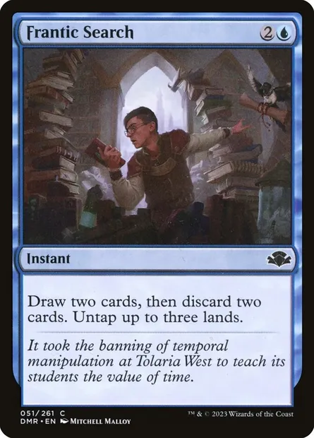 Frantic Search, Magic card DMR 51 — Dominaria Remastered set