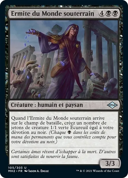 Ermite du Monde souterrain, carte Magic MH2 105 — extension Horizons du Modern 2