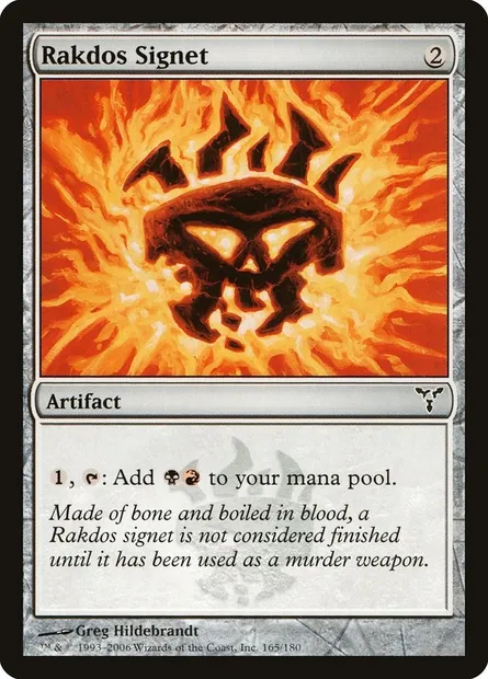 Rakdos Signet, Magic card DIS 165 — Dissension set