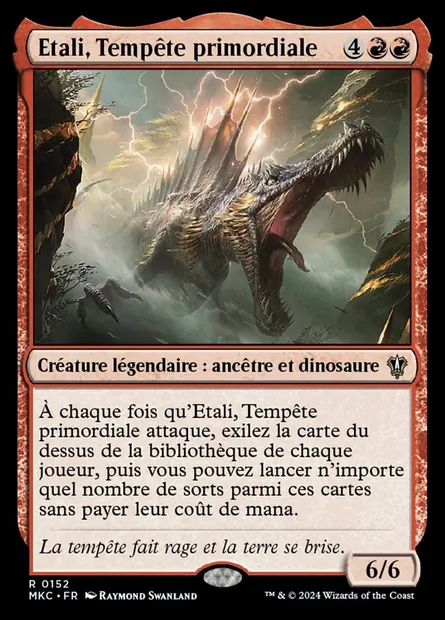 Etali, Tempête primordiale, carte Magic MKC 152 — extension Murders at Karlov Manor Commander