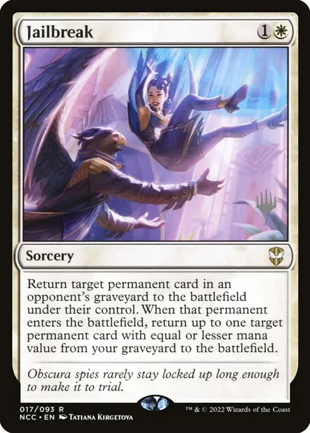 Jailbreak, Magic card PNCC 17p — New Capenna Commander Promos set