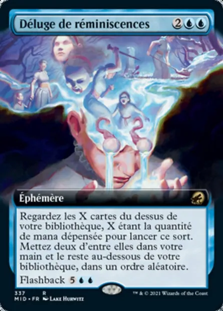 Déluge de réminiscences, carte Magic MID 337 — extension Innistrad : chasse de minuit