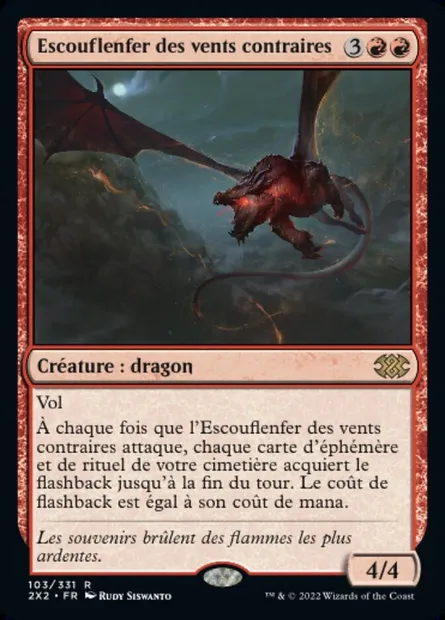 Escouflenfer des vents contraires, carte Magic 2X2 103 — extension Double Masters 2022