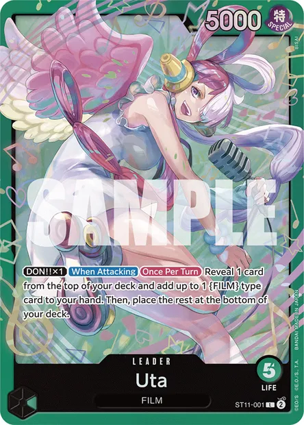 Uta, One Piece card ST11-001 — Uta set