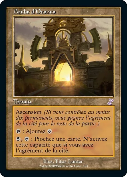 Arche d'Orazca, carte Magic TSR 404 — extension Spirale Temporelle Remastered