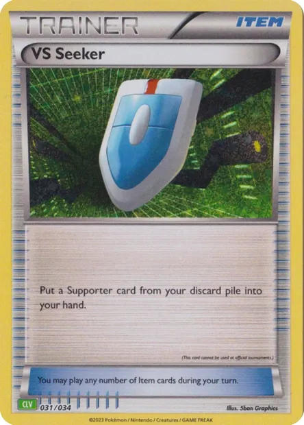 Cherche VS, carte Pokémon CLV 031 — extension Pokémon TCG Classic: Venusaur & Lugia ex Deck