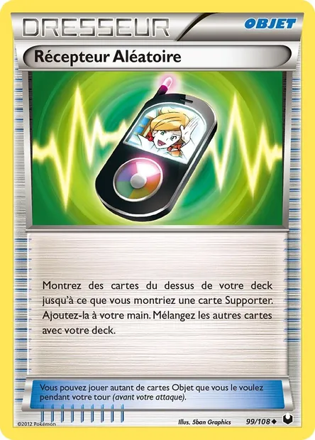 Récepteur Aléatoire, carte Pokémon DEX 99 — extension Explorateurs Obscurs