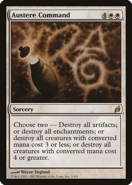 Austere Command, Magic card LRW 3 — Lorwyn set