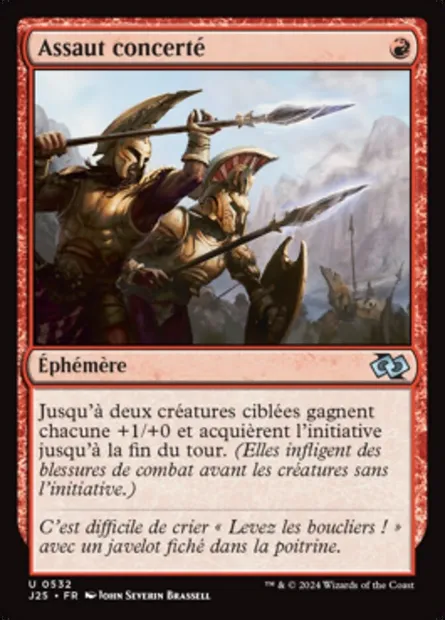 Assaut concerté, carte Magic J25 532 — extension Foundations Jumpstart