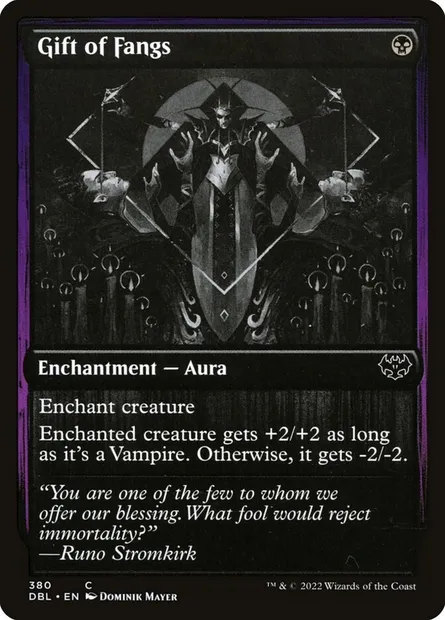 Don de crocs, carte Magic DBL 380 — extension Innistrad : Double Programme