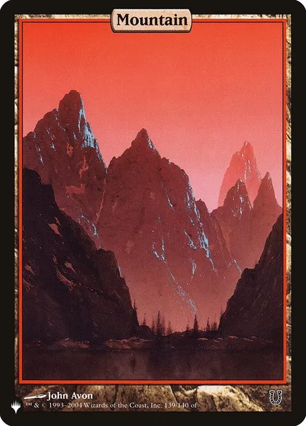 Mountain, Magic card PLST UNH-139 — The List set