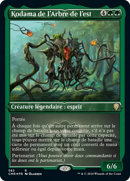 Kodama de l'Arbre de l'est, carte Magic CMR 582 — extension Commander Legends