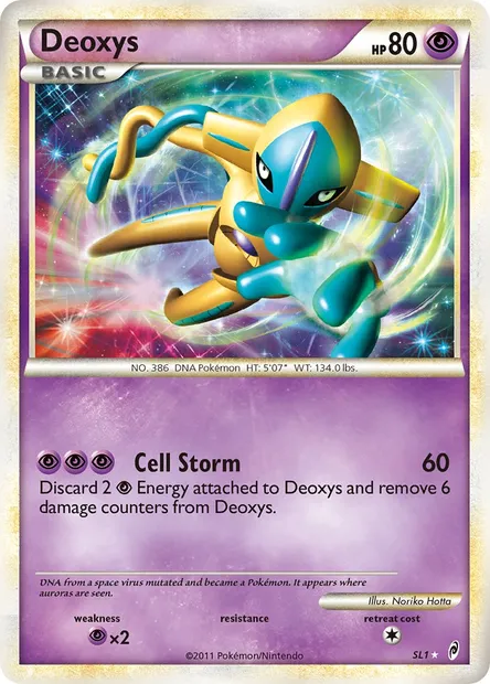Deoxys, carte Pokémon CL SL1 — extension L'appel des Légendes