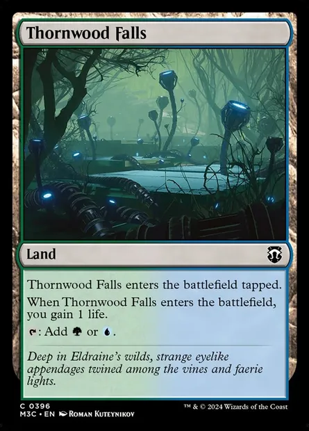 Thornwood Falls, Magic card M3C 396 — Modern Horizons 3 Commander set