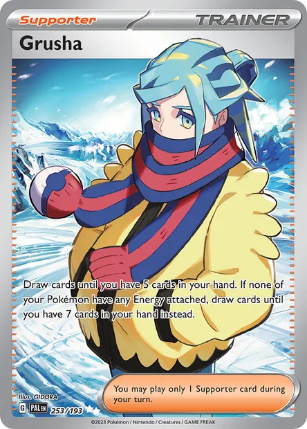 Grusha, Pokémon card PAL 253 — Paldea Evolved set