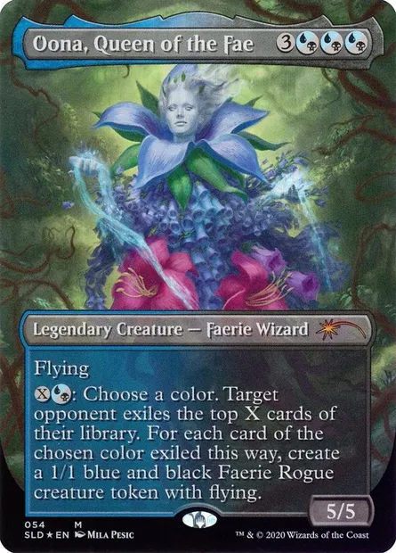 Oona, reine des faeries, carte Magic SLD 54 — extension Secret Lair Drop