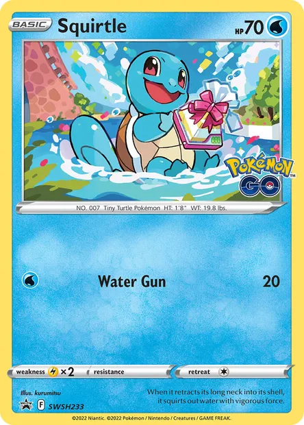 Squirtle, Pokémon card SWSH 233 — SWSH Black Star Promos set