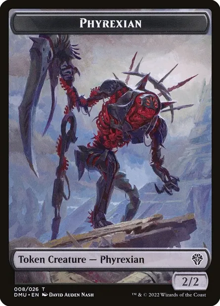 Phyrexian, carte Magic TDMU 8 — extension Dominaria United Tokens