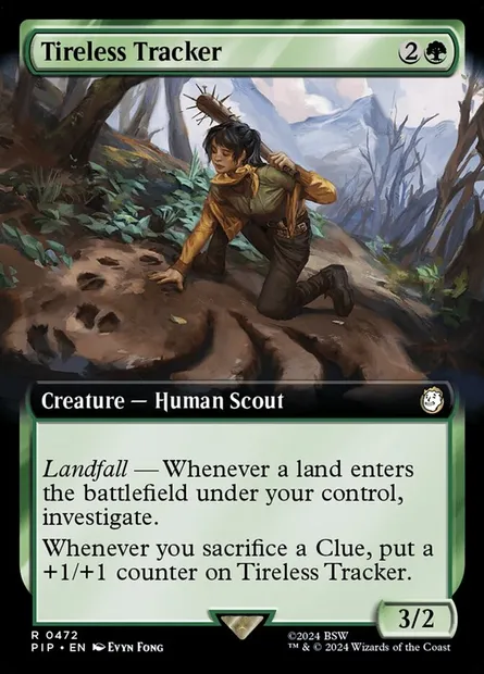 Tireless Tracker, Magic card PIP 472 — Fallout set