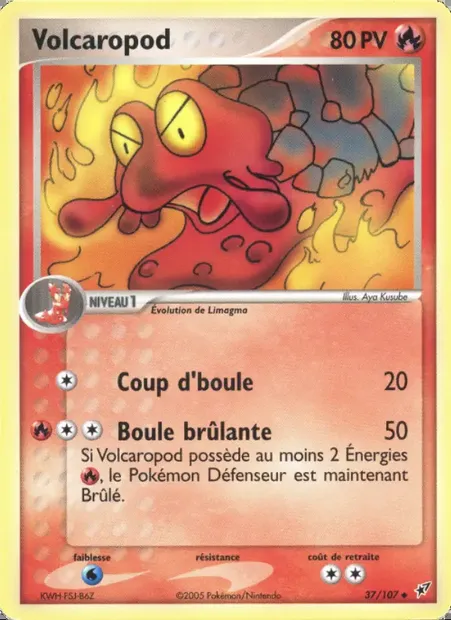 Volcaropod, carte Pokémon DX 37 — extension EX Deoxys