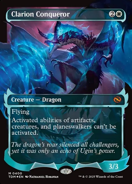 Conquérant clairon, carte Magic TDM 400 — extension Tarkir: Dragonstorm