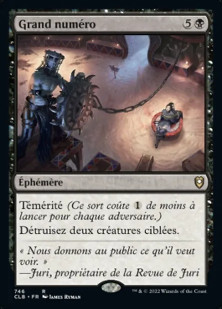 Grand numéro, carte Magic CLB 746 — extension Commander Légendes : la bataille de la Porte de Baldur