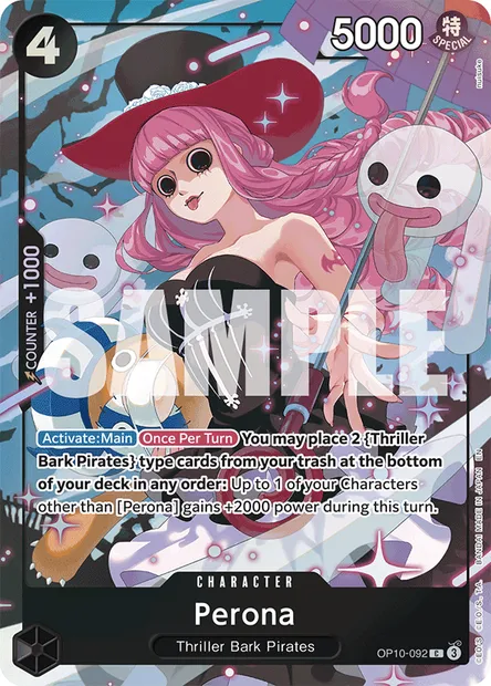 Perona, carte One Piece OP10-092 — extension SANG ROYAL