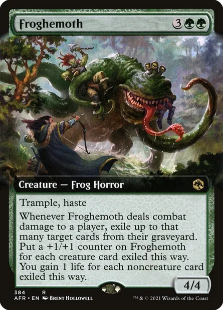 Froghemoth, Magic card AFR 384 — Adventures in the Forgotten Realms set