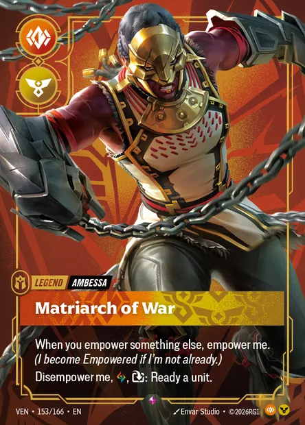 Matriarch of War, Riftbound card VEN 153 — Vendetta set
