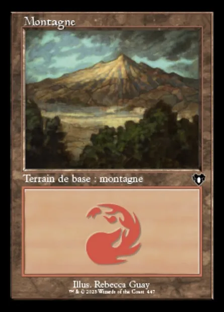 Mountain, carte Magic CMM 447 — extension Commander Masters