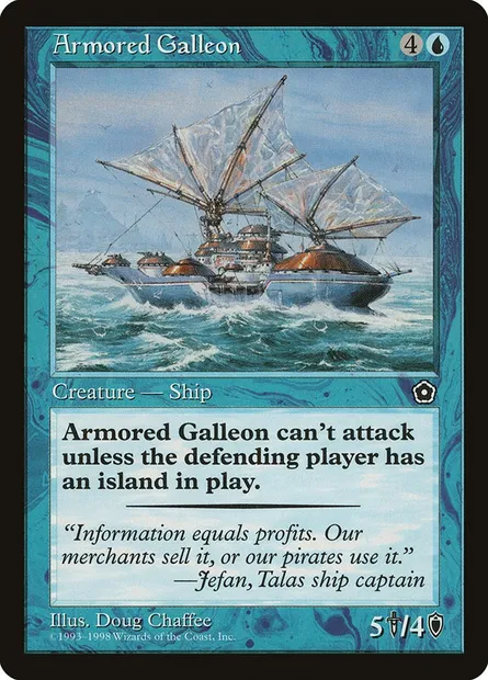 Armored Galleon, Magic card P02 33 — Portal Second Age set