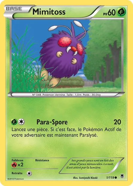Mimitoss, carte Pokémon PHF 1 — extension Vigueur Spectrale