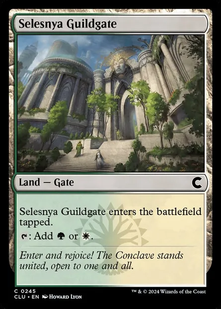 Selesnya Guildgate, Magic card CLU 245 — Ravnica: Clue Edition set