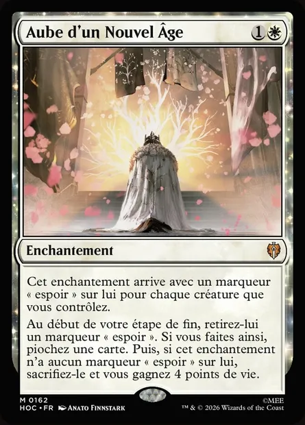 Aube d'un Nouvel Âge, carte Magic HOC 162 — extension The Hobbit Eternal