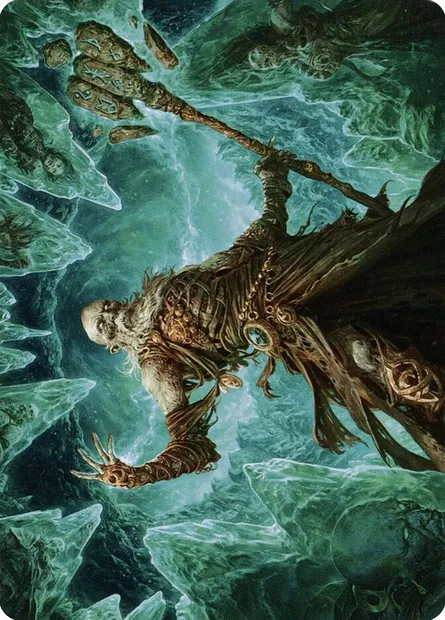 Draugr Necromancer // Draugr Necromancer, Magic card AKHM 22 — Kaldheim Art Series set