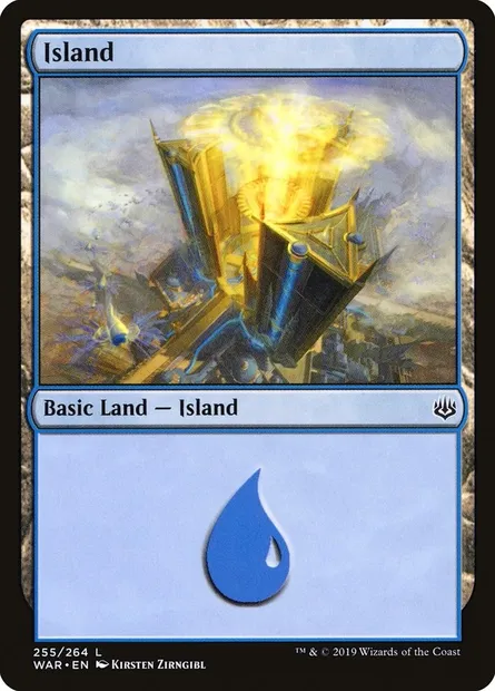 Island, Magic card WAR 255 — War of the Spark set
