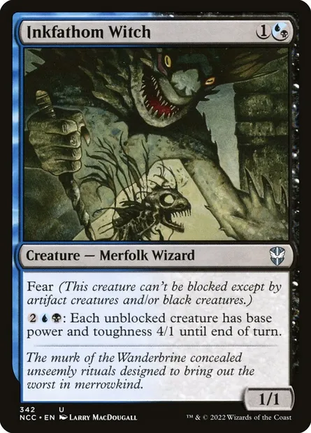 Inkfathom Witch, Magic card NCC 342 — New Capenna Commander set