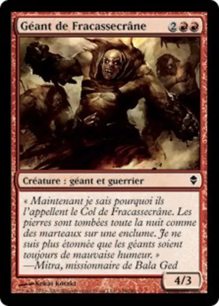 Géant de Fracassecrâne, carte Magic ZEN 148 — extension Zendikar