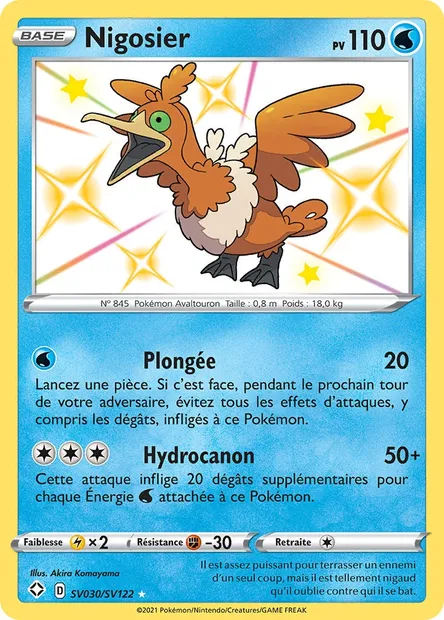 Nigosier, carte Pokémon SHF SV030 — extension Destinées Radieuses