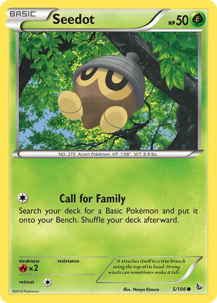 Seedot, Pokémon card FLF 5 — Flashfire set