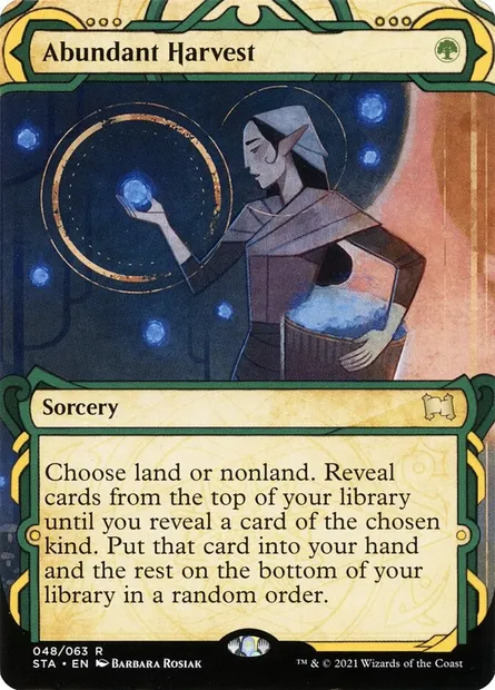 Abundant Harvest, Magic card STA 48 — Strixhaven Mystical Archive set