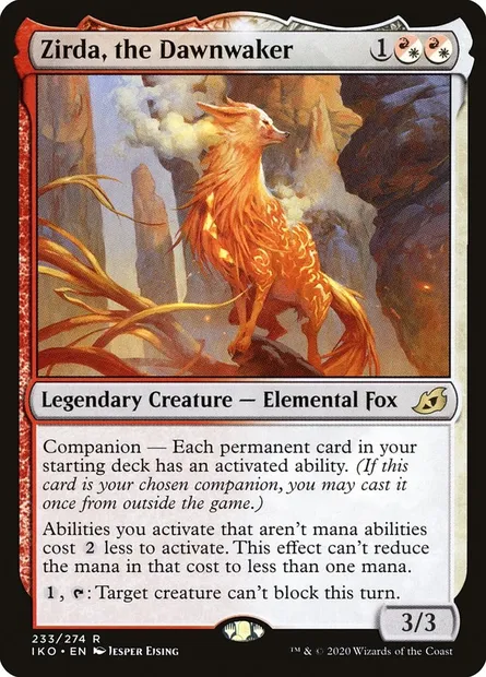 Zirda, the Dawnwaker, Magic card IKO 233 — Ikoria: Lair of Behemoths set
