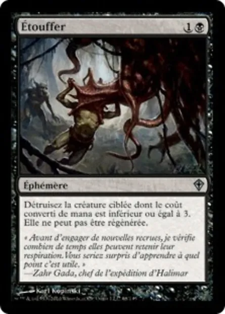 Étouffer, carte Magic WWK 68 — extension Worldwake