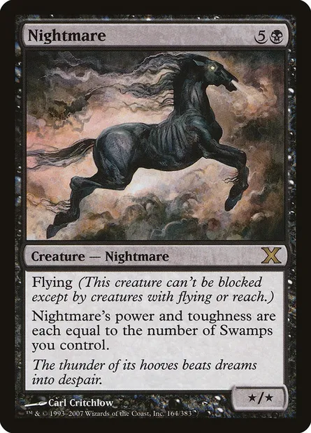 Nightmare, Magic card 10E 164 — Tenth Edition set