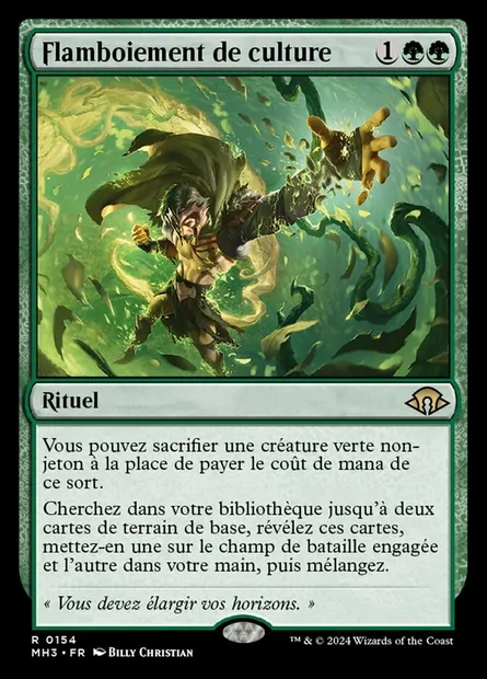 Flamboiement de culture, carte Magic MH3 154 — extension Modern Horizons 3