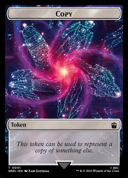Copy, carte Magic TWHO 1 — extension Doctor Who Tokens
